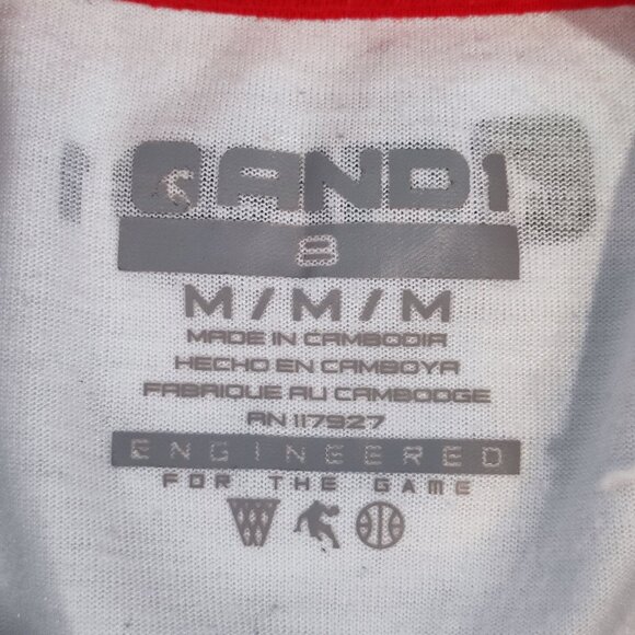 AND1 basketball T-shirt boys size M (8) white with graphic design - Picture 5 of 10
